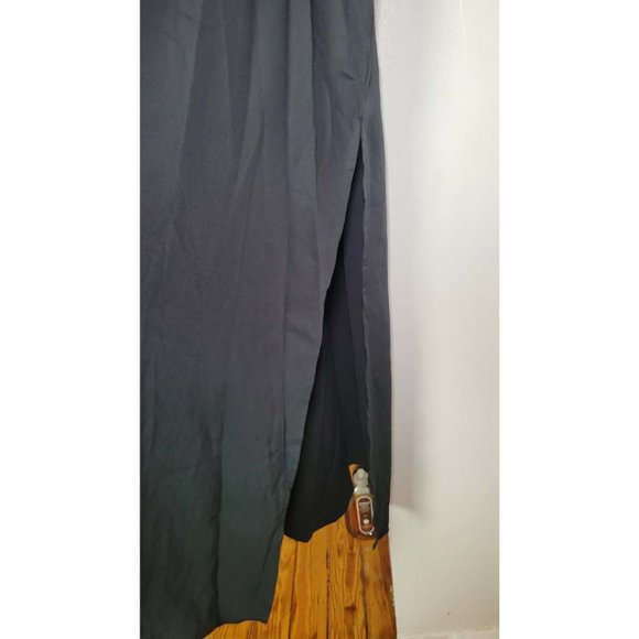 Sold! SheBird The Savannah Strappy Maxi Dress Built In Bra Black Slit Womens - Picture 5 of 7
